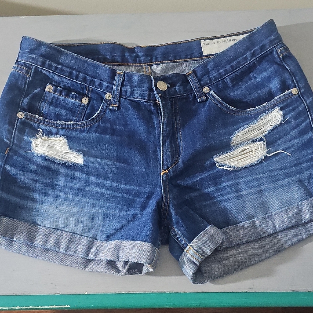 Rag & Bone Denim Blue Women's Shorts